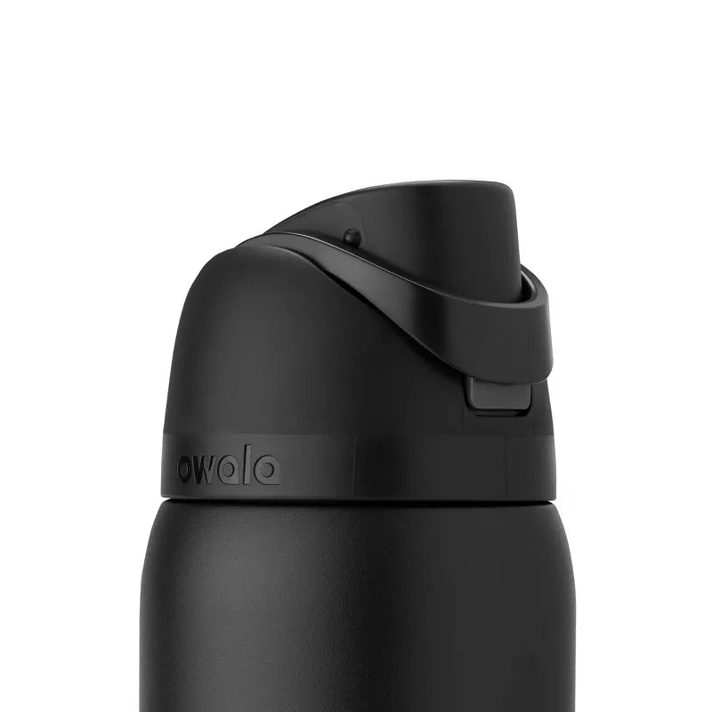 Owala FreeSip 24oz Stainless Steel Insulated Water Bottle – Very, Very Dark (Black/Charcoal)
