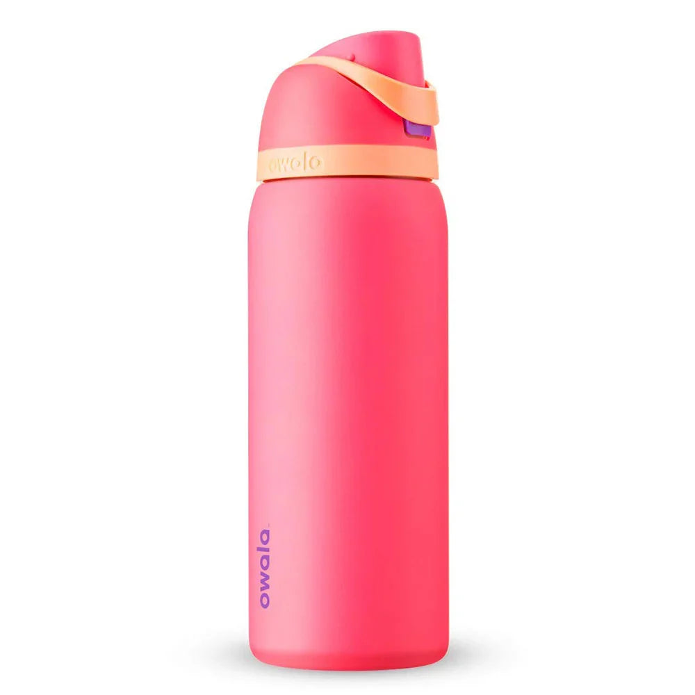 Owala FreeSip 32oz Stainless Steel Insulated Water Bottle – Hyper Flamingo (Pink/Coral)